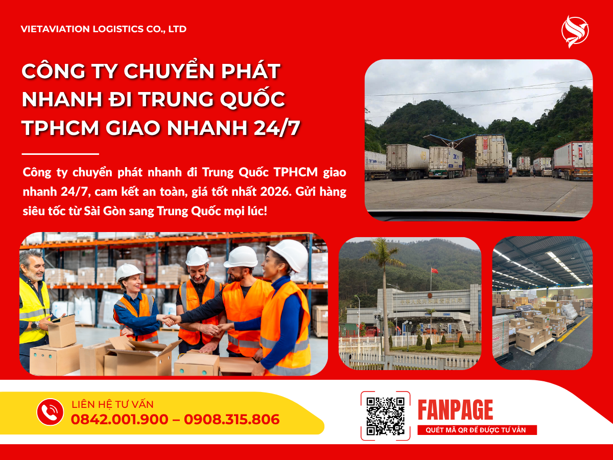 Công ty chuyển phát nhanh đi Trung Quốc TPHCM giao nhanh 24/7