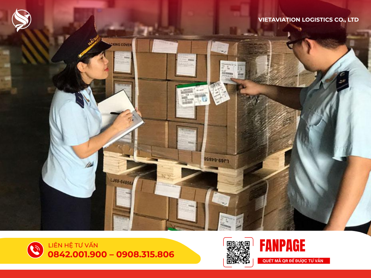 Hoàn thiện thủ tục giáy tờ thông quan.