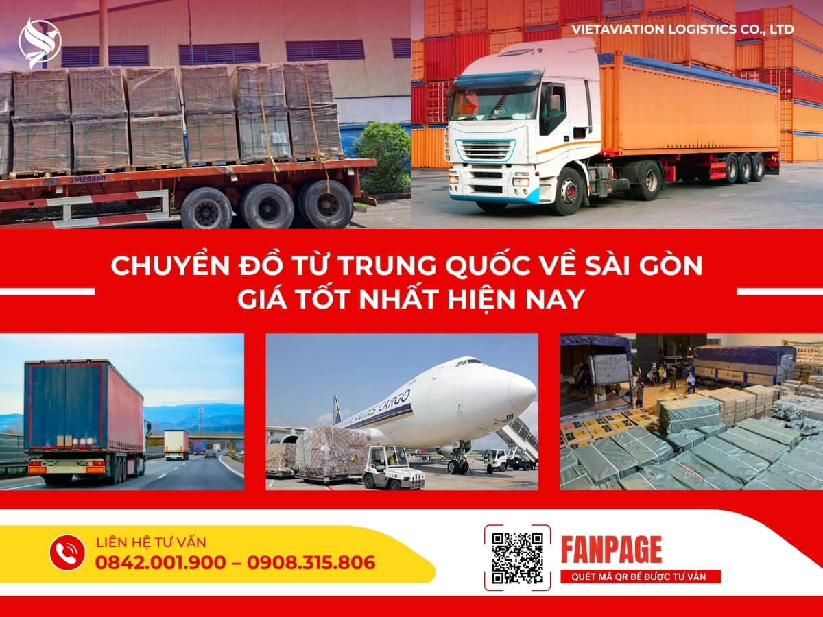 Chuyển đồ từ Trung Quốc về Sài Gòn giá tốt nhất hiện nay