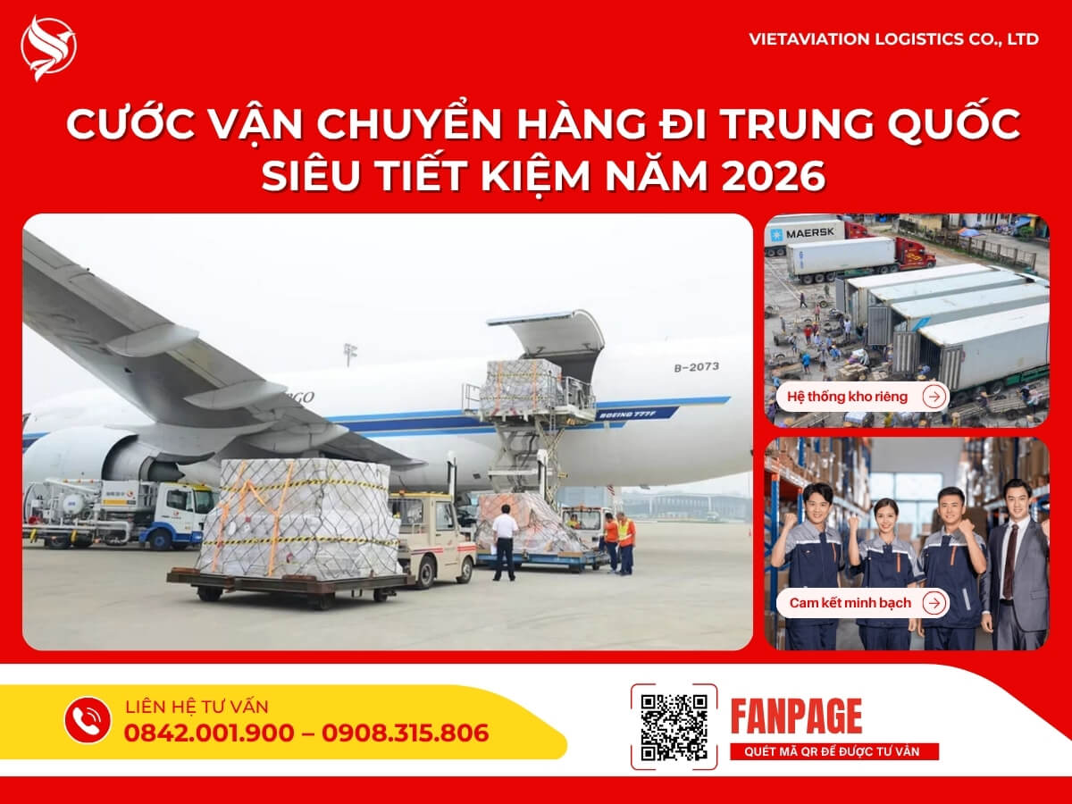 Cước vận chuyển hàng đi Trung Quốc siêu tiết kiệm năm 2026