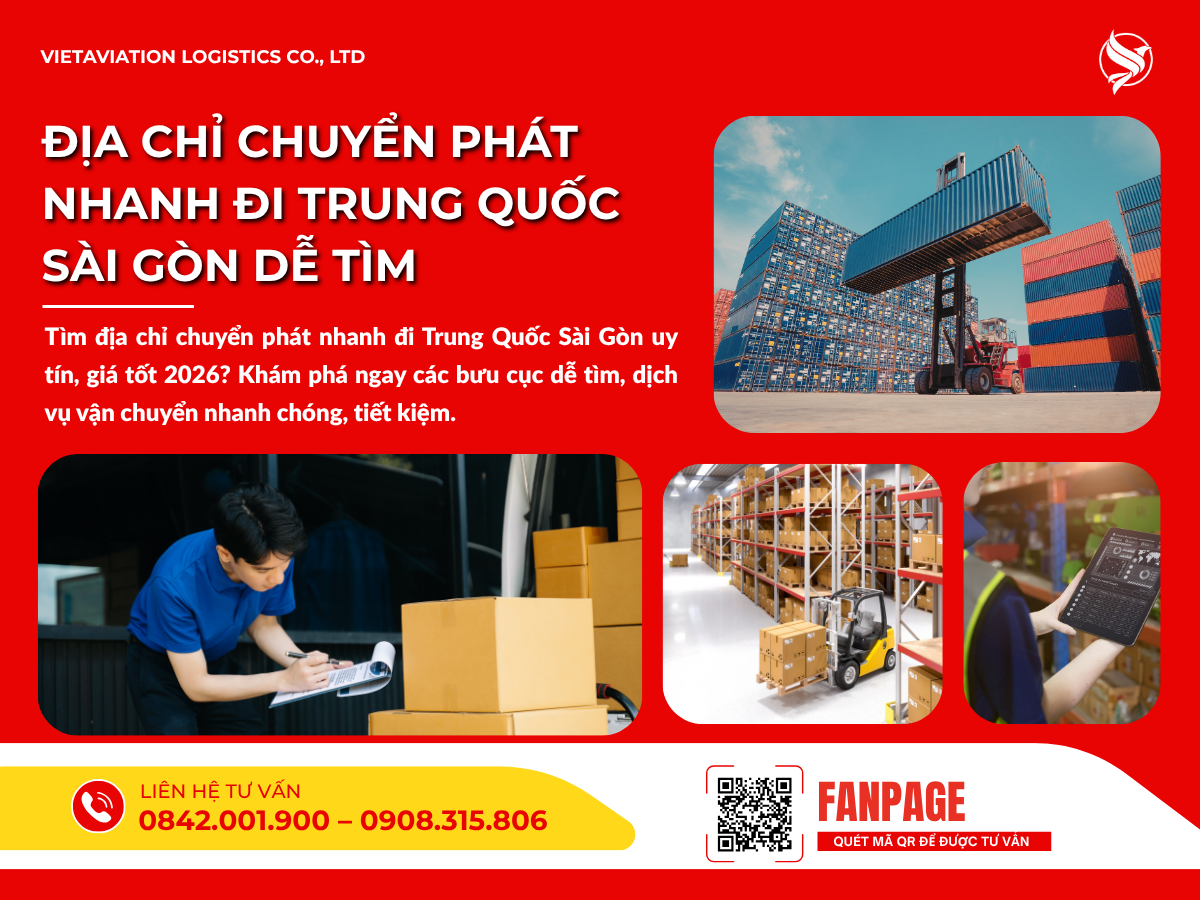 Địa chỉ chuyển phát nhanh đi Trung Quốc Sài Gòn dễ tìm
