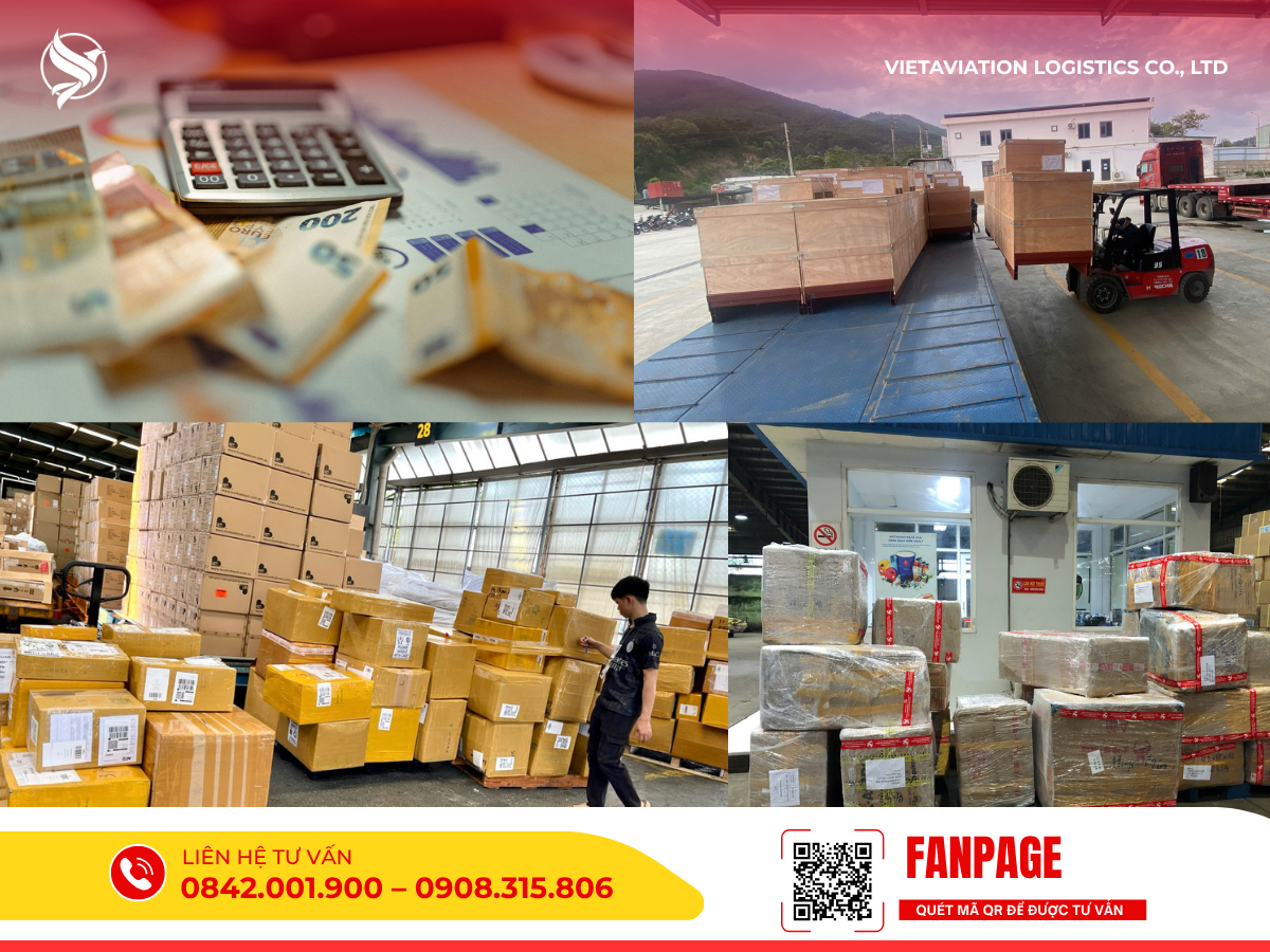 Chi phí vận chuyển hàng hóa sang Trung Quốc từ TPHCM thường được tính theo cân nặng thực tế hoặc khối lượng quy đổi.