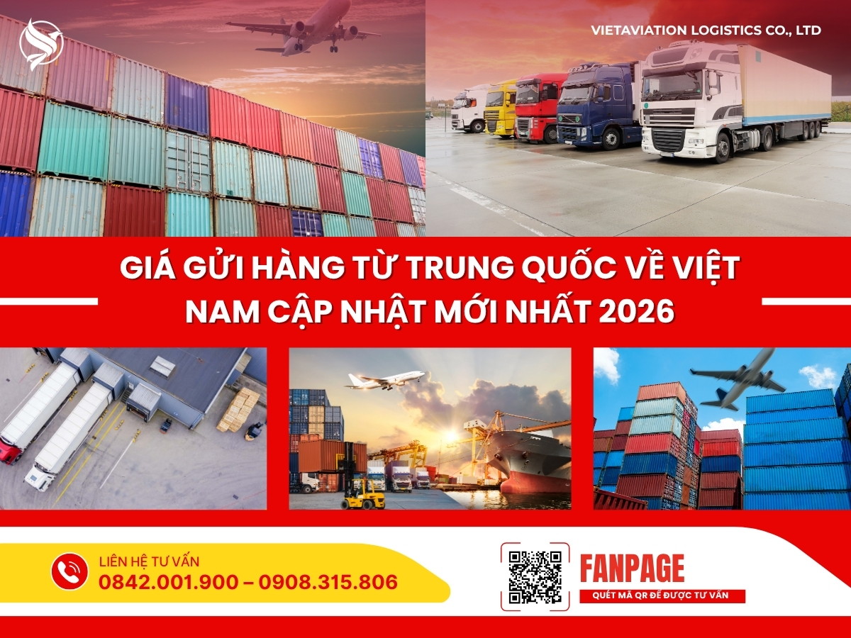 Giá gửi hàng từ Trung Quốc về Việt Nam Cập nhật mới nhất 2026
