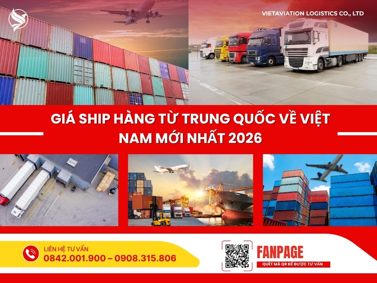 Giá ship hàng từ Trung Quốc về Việt Nam mới nhất 2026