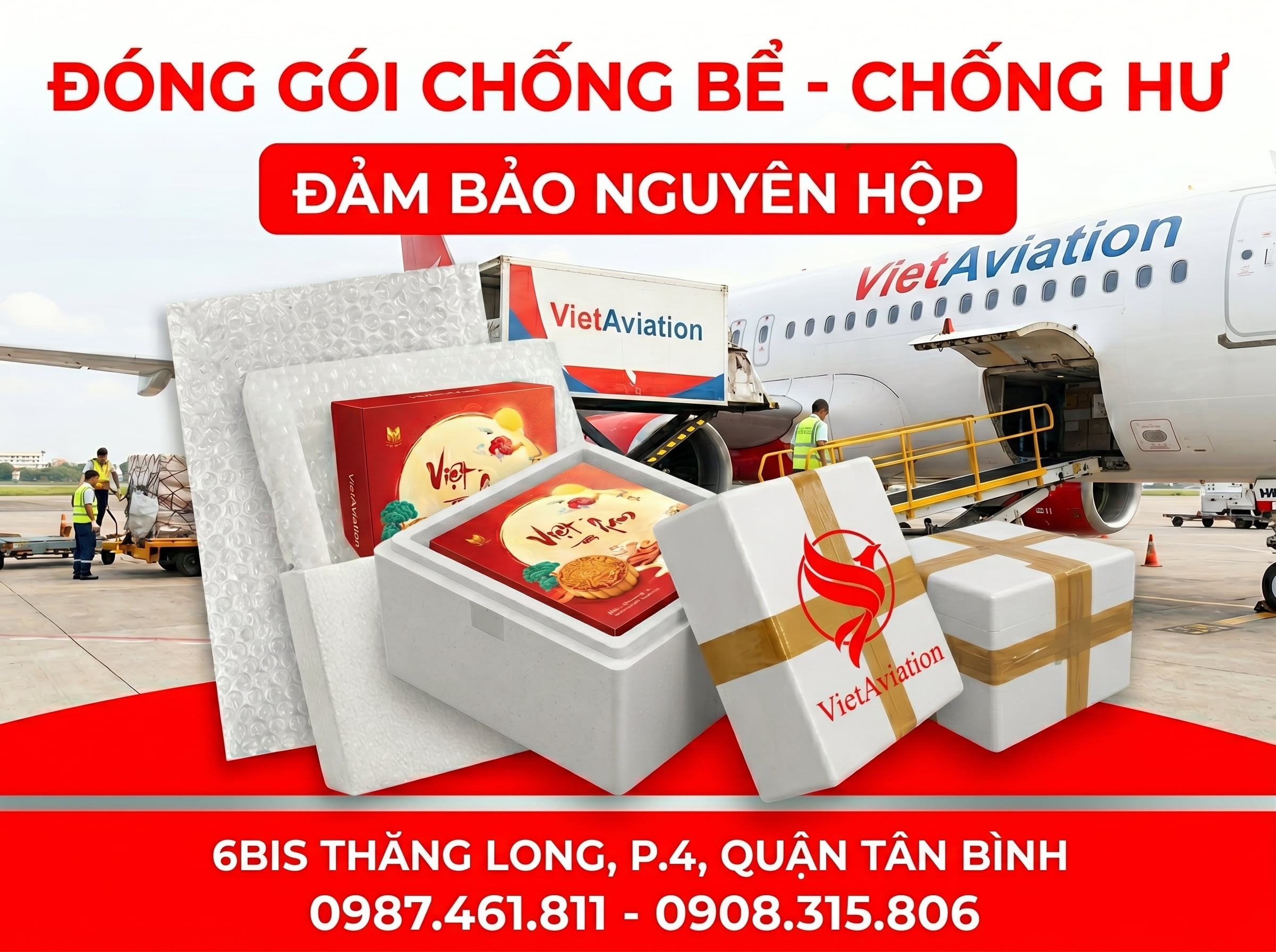 Đóng gói chuẩn khi vận chuyển bánh Trung Thu qua Mỹ