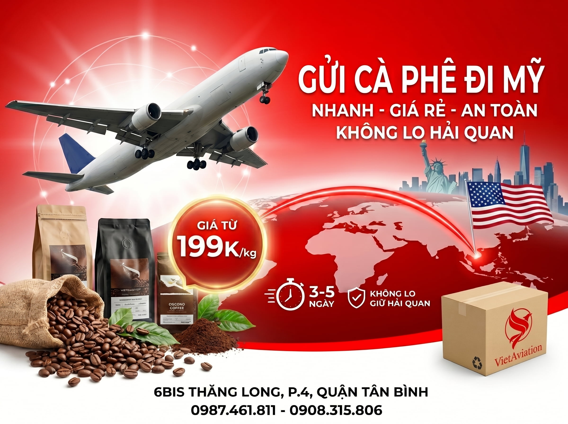Các câu hỏi về gửi cà phê đi Mỹ (FAQ)