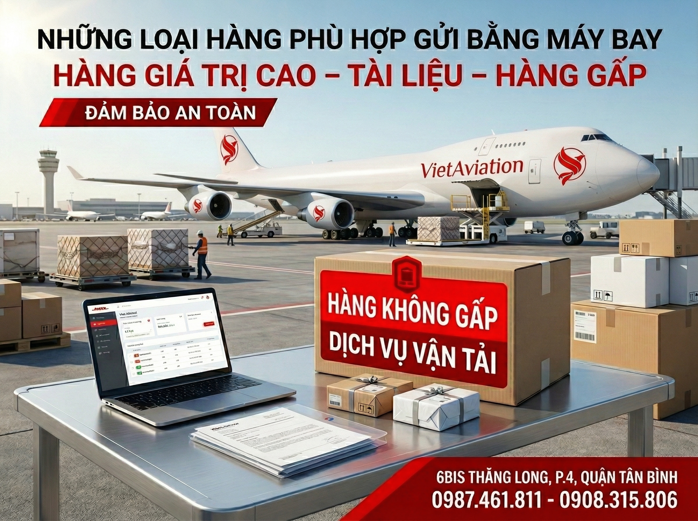 Các loại hàng nên gửi chuyển phát nhanh bằng máy bay