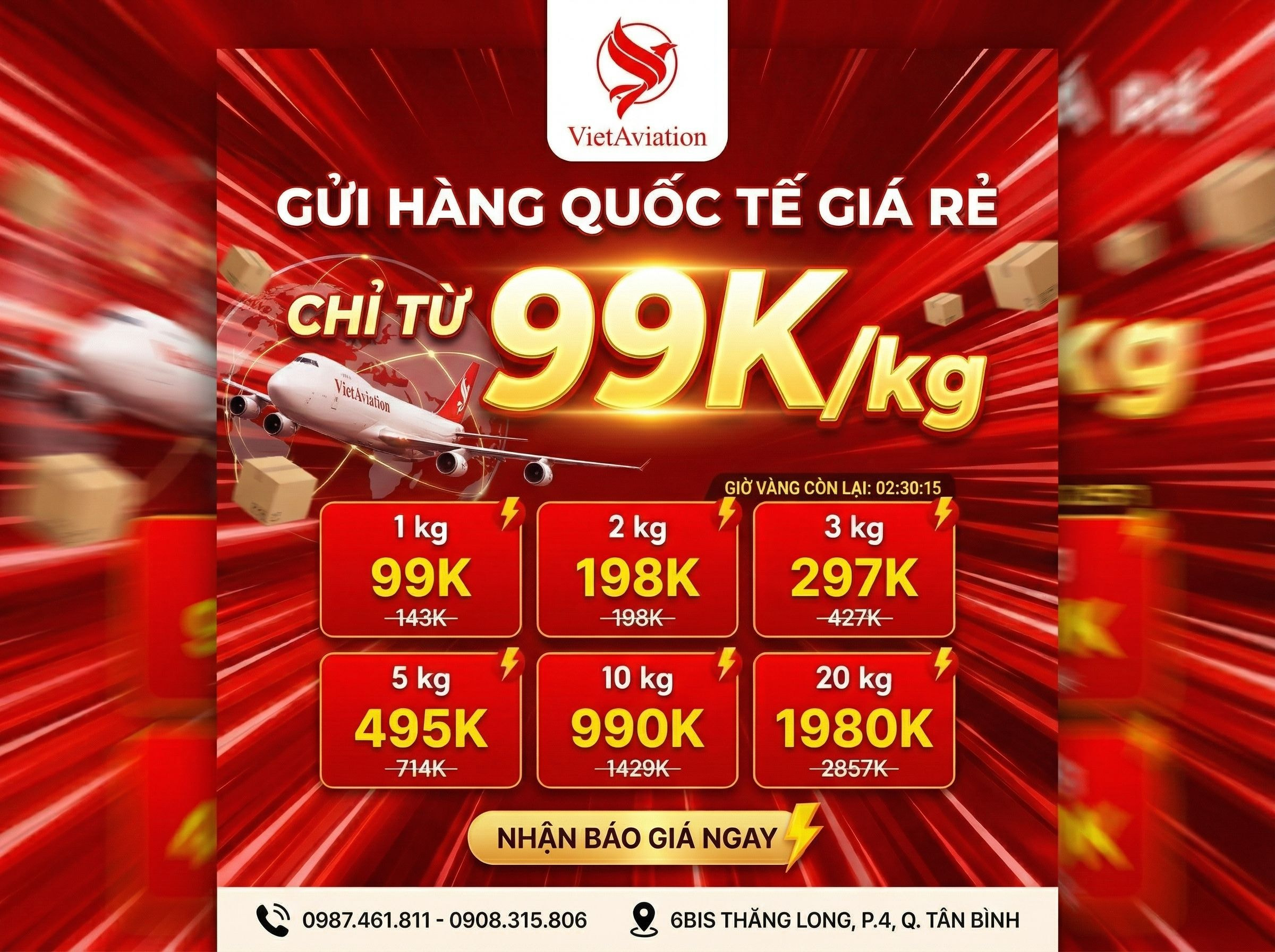 Gửi Hàng Quốc Tế Giá Rẻ: Chỉ Từ 199K Giao Nhanh 3–7 Ngày