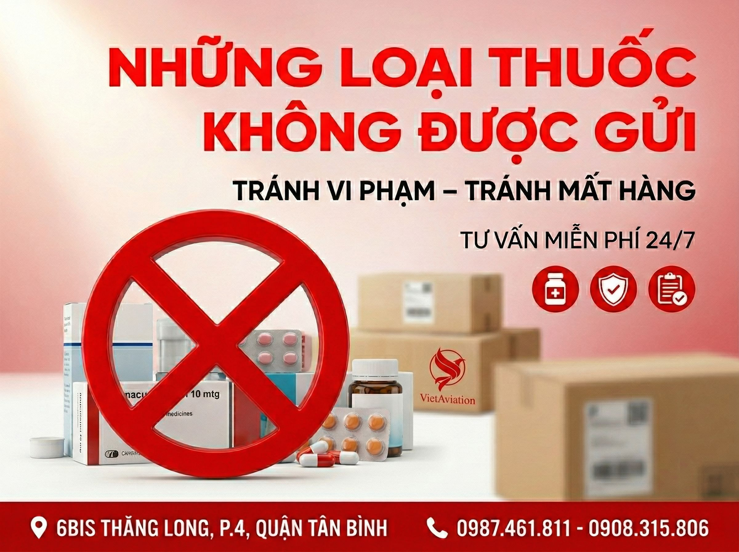 Những loại thuốc tây cấm gửi đi Mỹ