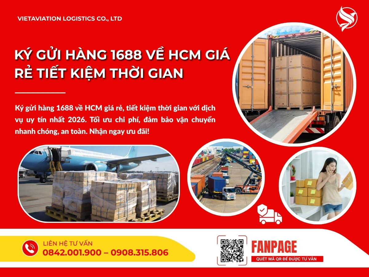 Ký gửi hàng 1688 về HCM giá rẻ tiết kiệm thời gian