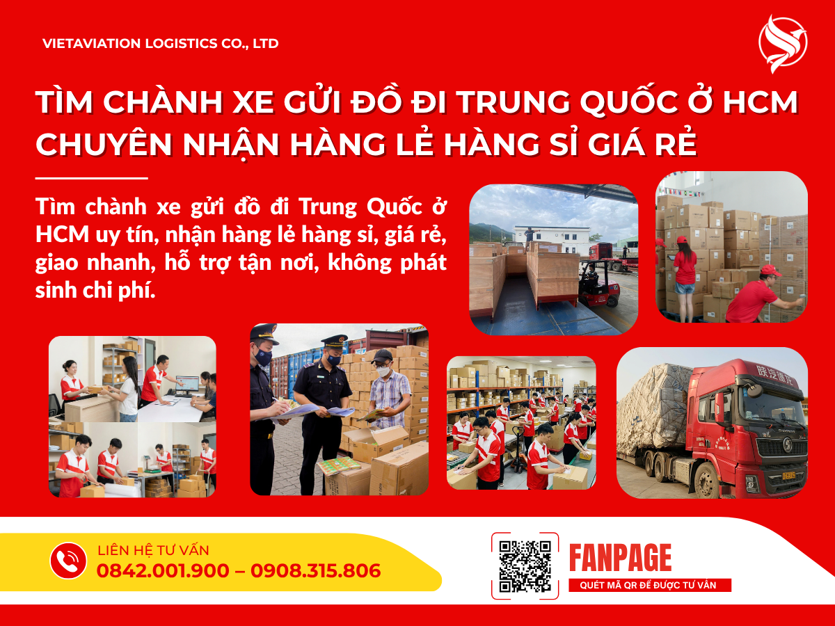 Tìm chành xe gửi đồ đi Trung Quốc ở HCM chuyên nhận hàng lẻ hàng sỉ giá rẻ