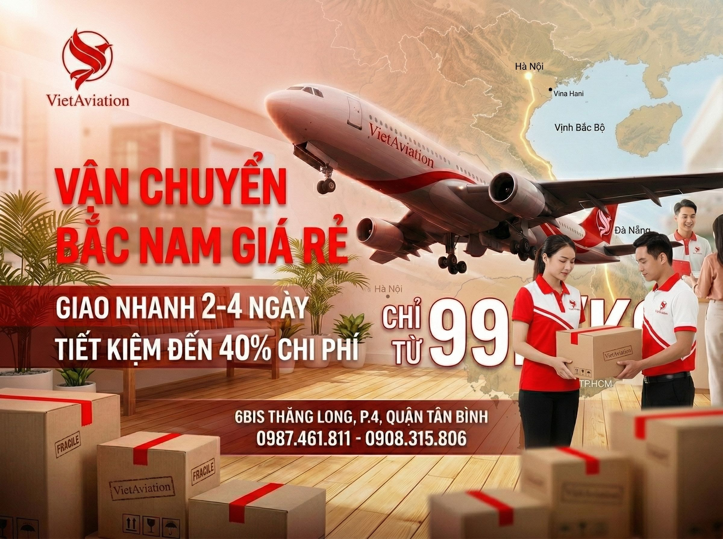 Vận Chuyển Bắc Nam Giá Rẻ: Từ 99.000/Kg, Giao 2–4 Ngày