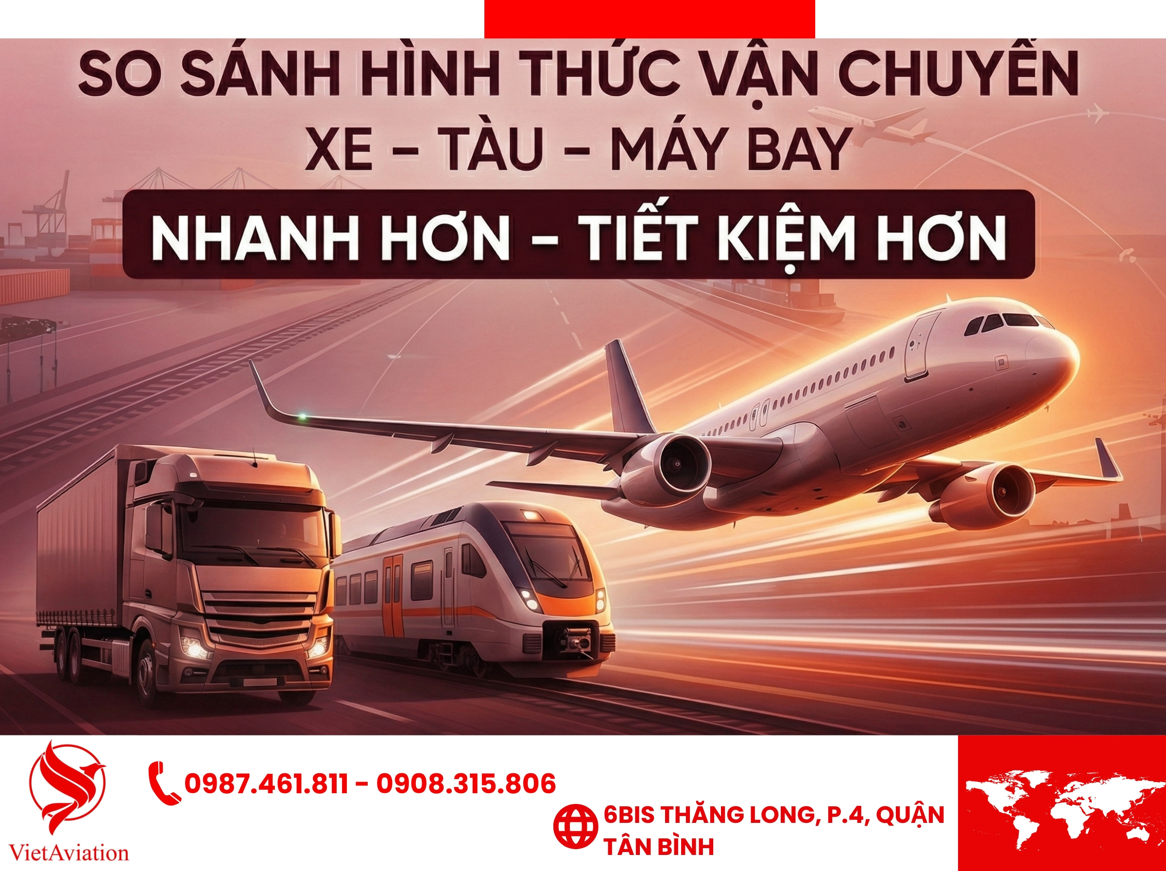 So sánh các hình thức vận chuyển hàng Bắc Nam giá rẻ