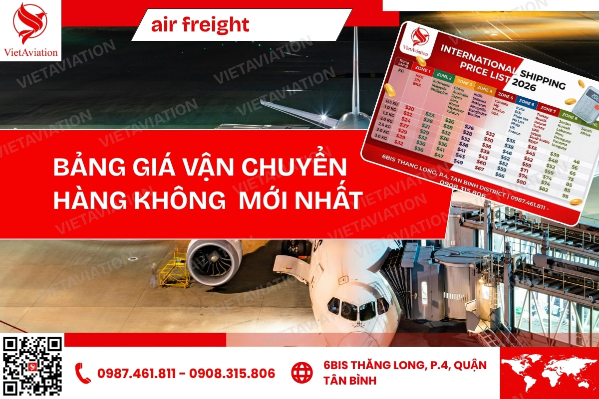 Vận Chuyển Hàng Không: Giá Từ 110K/Kg, Giao Nhanh 24h Toàn Quốc