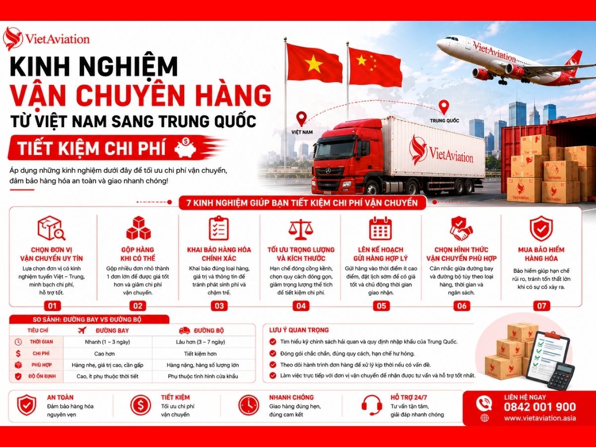Kinh Nghiệm Vận Chuyển Hàng Từ Việt Nam Sang Trung Quốc Tiết Kiệm Chi Phí