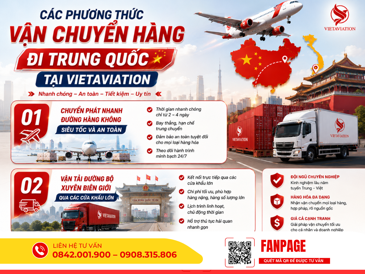 Gửi hàng đi Trung Quốc giá rẻ tại TPHCM, hỗ trợ lấy hàng tận nơi, xử lý nhanh chóng, đảm bảo hàng hóa không thất lạc.