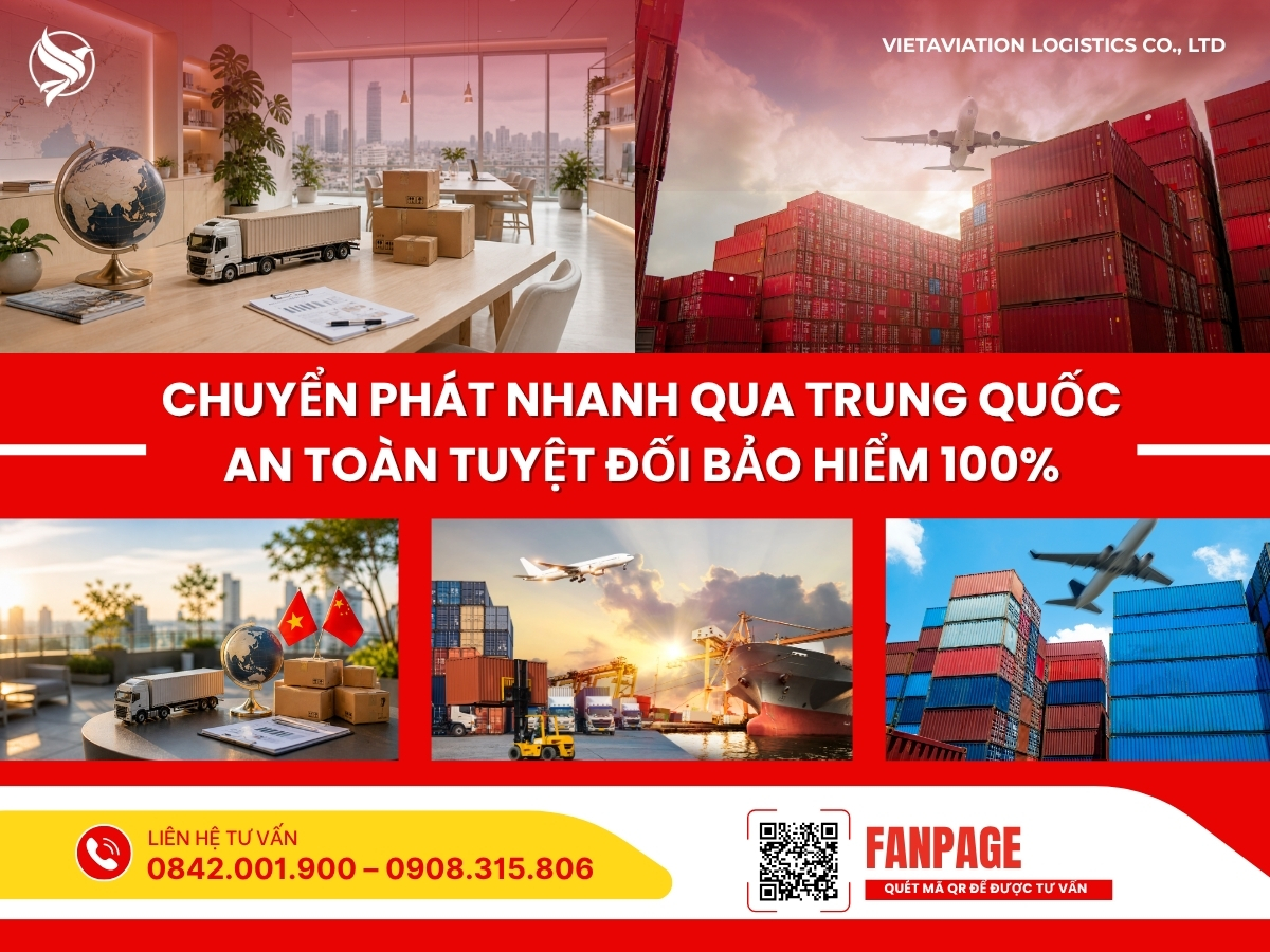 Chuyển phát nhanh qua Trung Quốc an toàn tuyệt đối bảo hiểm 100%