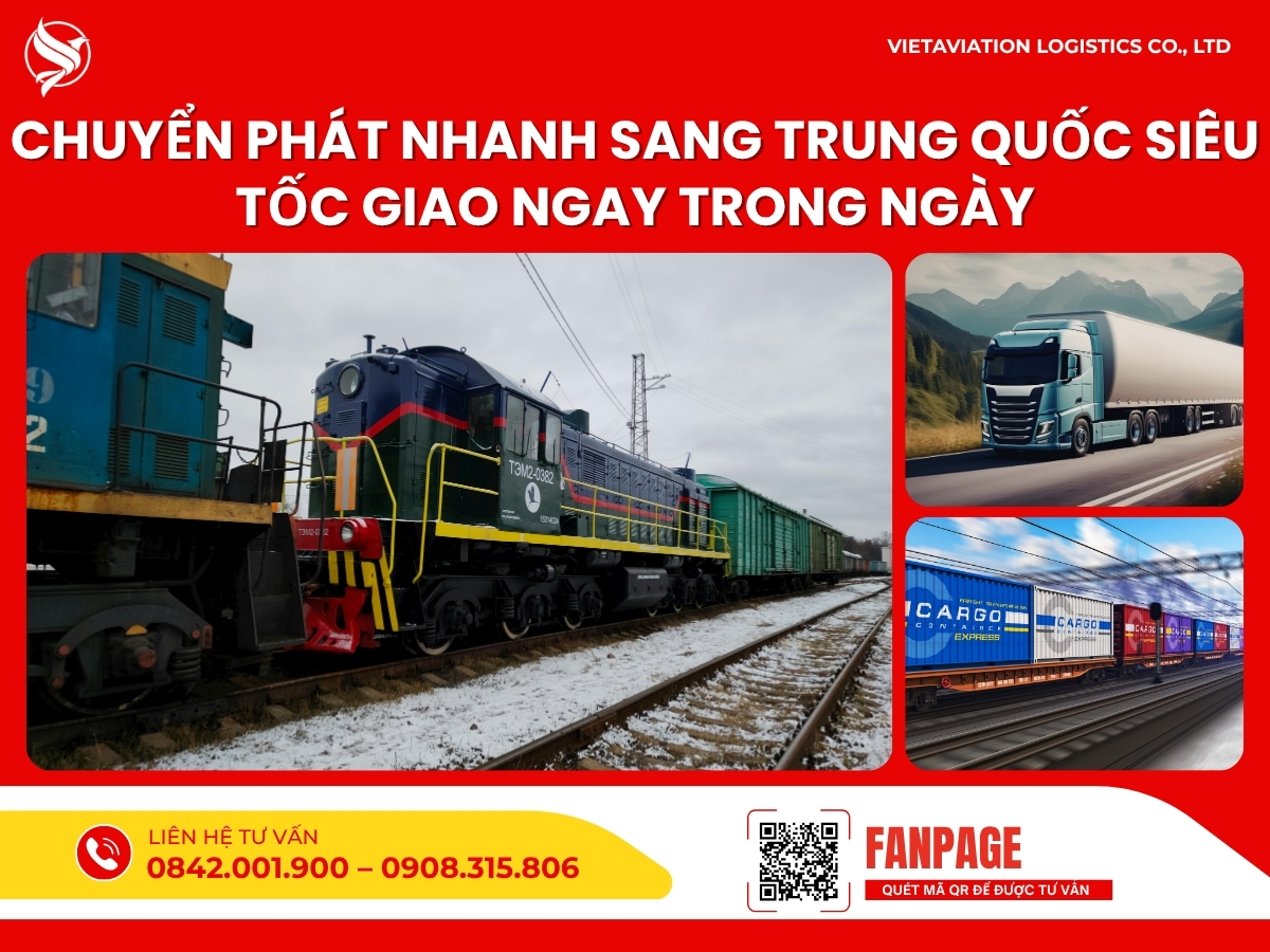 Chuyển phát nhanh sang Trung Quốc siêu tốc giao ngay trong ngày