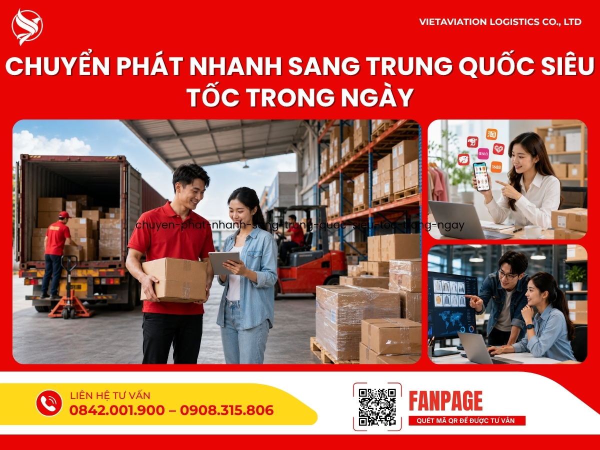 Chuyển phát nhanh sang Trung Quốc siêu tốc trong ngày