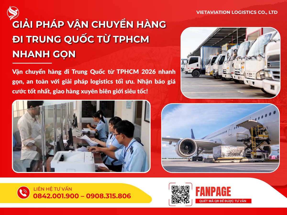 Giải pháp vận chuyển hàng đi Trung Quốc từ TPHCM nhanh gọn