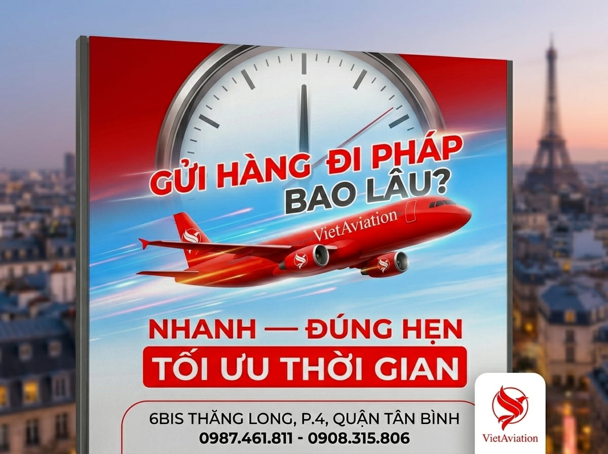 Thời gian gửi hàng sang Pháp tại TP HCM