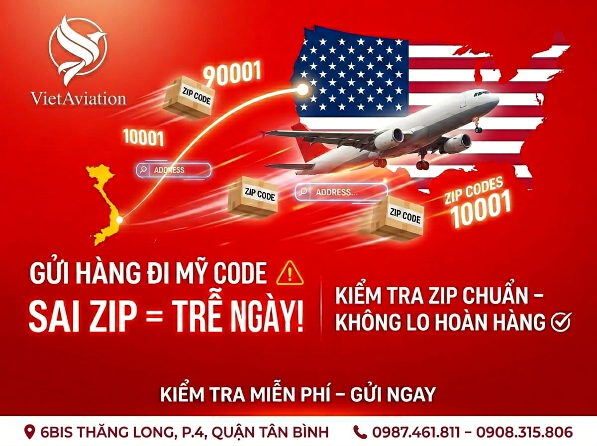 Gửi Hàng Đi Mỹ Code: Tra Zip Chuẩn, Nhanh 10s Năm 2026