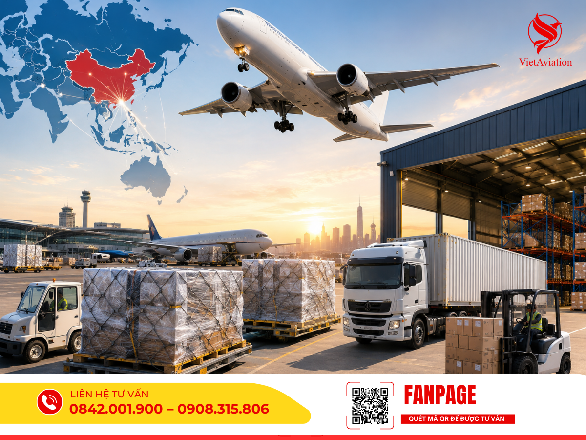 iải pháp gửi hàng đi Trung Quốc bằng đường hàng không tại TPHCM tối ưu thời gian vận chuyển, đảm bảo an toàn và đúng lịch trình.