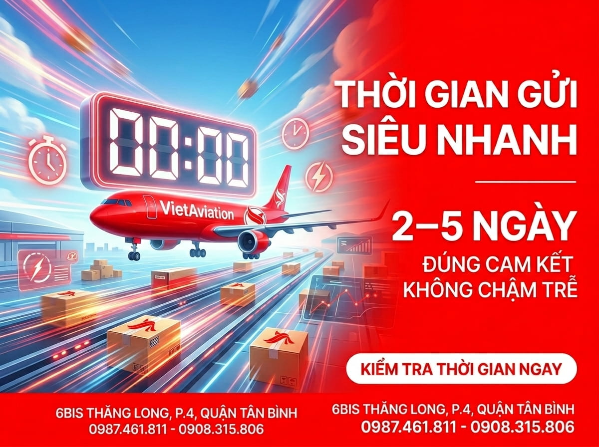 Thời gian gửi hàng hỏa tốc chuẩn