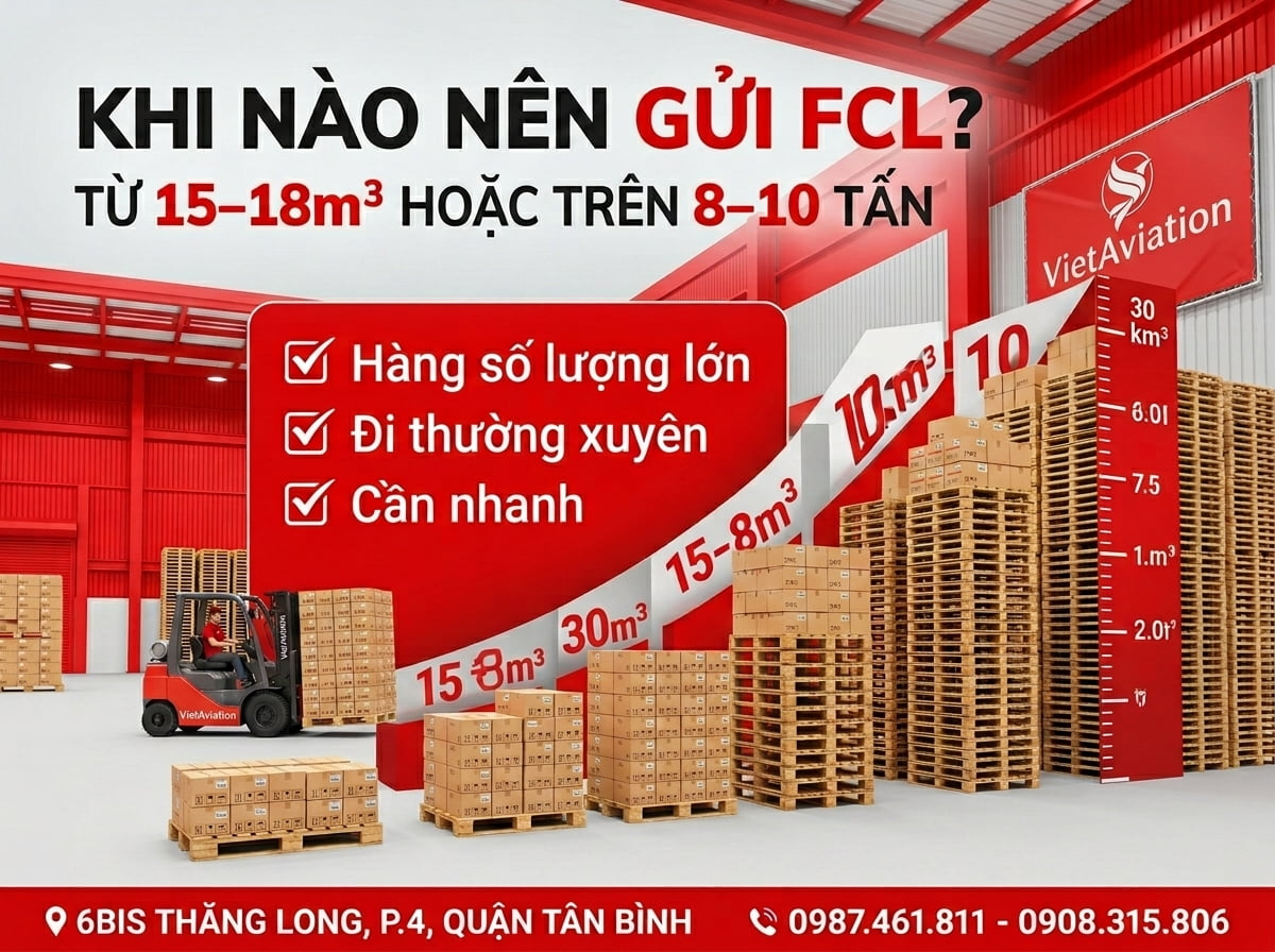 Khi nào nên gửi hàng nguyên container