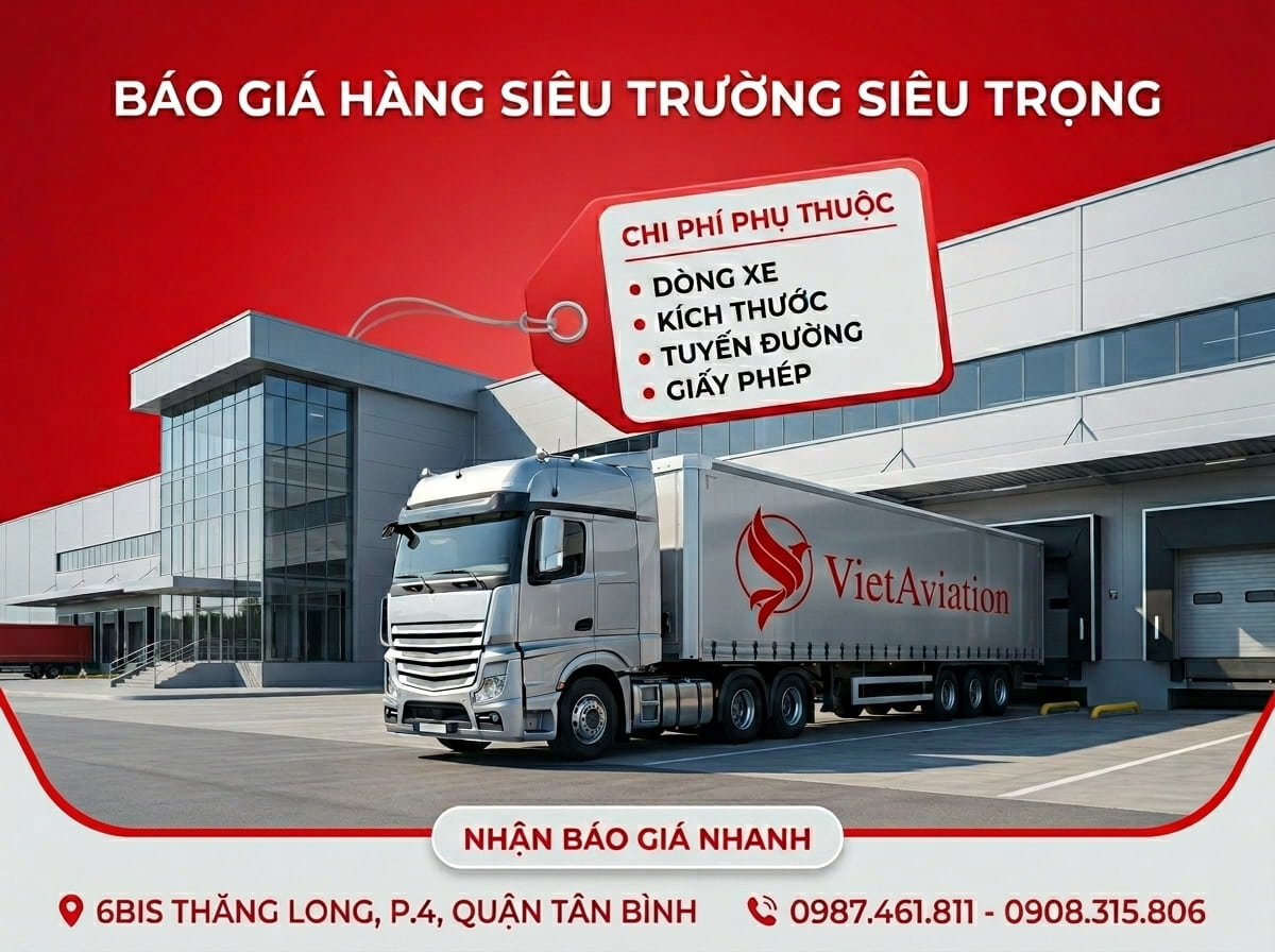 Bảng giá gửi hàng siêu trọng siêu trường mới nhất 2026