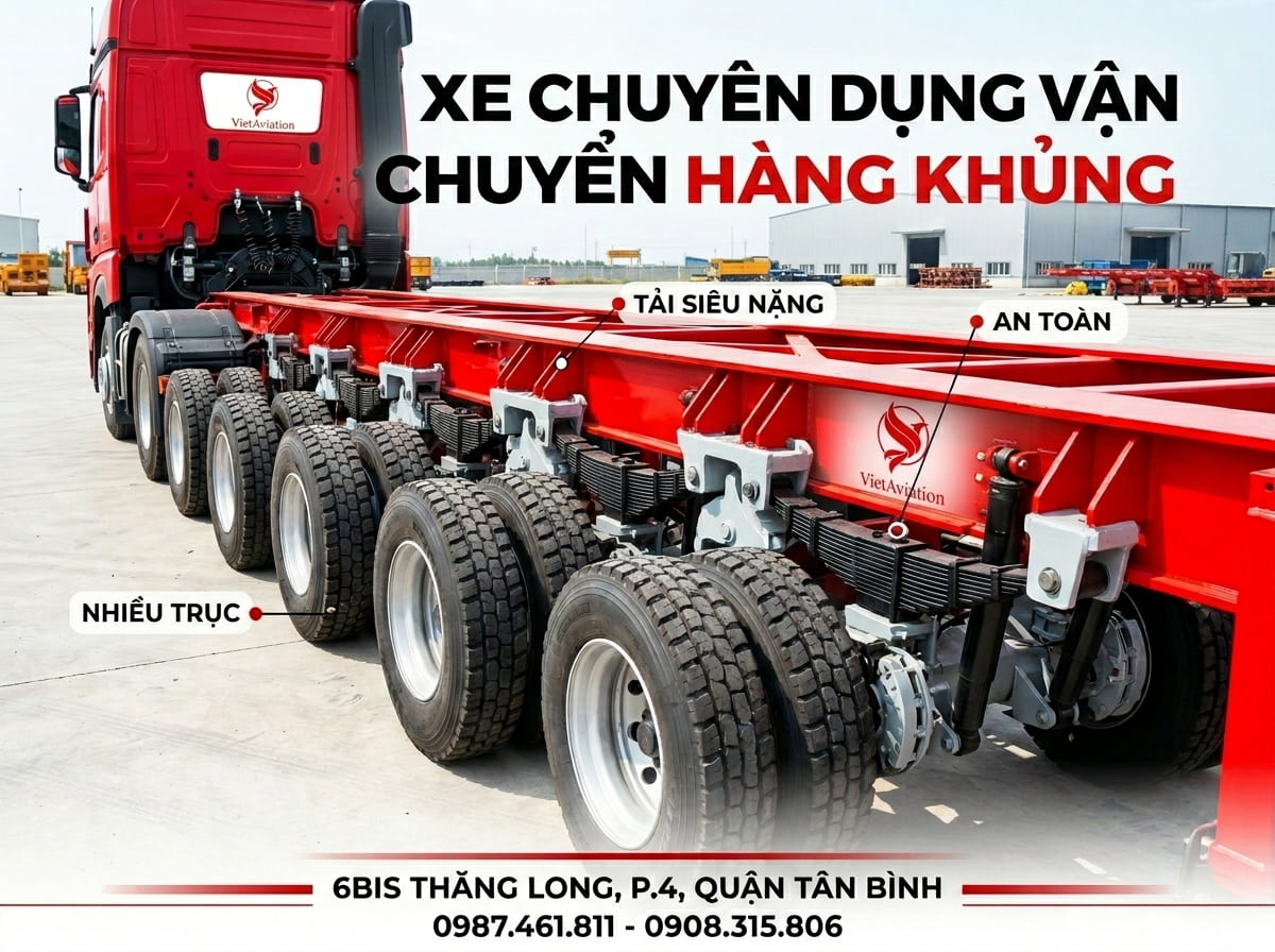 Phương tiện dùng để vận chuyển hàng siêu trường siêu trọng