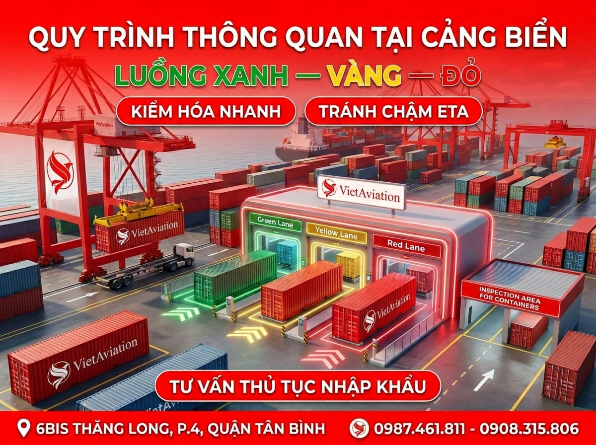 Quy trình thông quan khi nhập khẩu hàng bằng đường biển