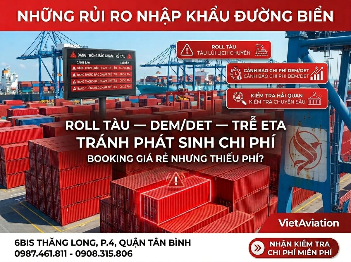 Rủi ro khi thực hiện quy trình nhập khẩu hàng đường biển hiện nay