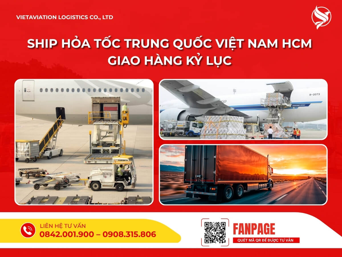 Ship hỏa tốc Trung Quốc Việt Nam HCM giao hàng kỷ lục