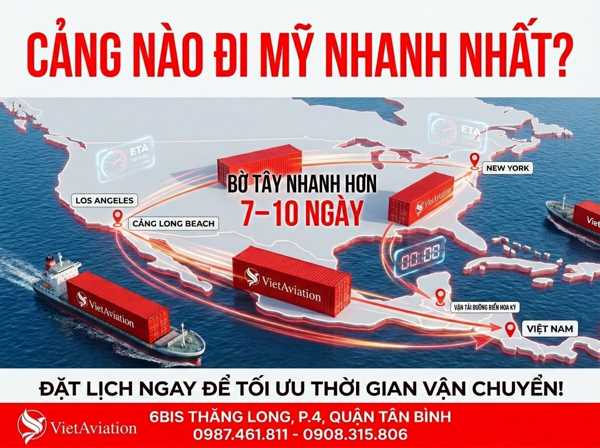 FAQ về thời gian thời gian vận chuyển container từ Việt Nam đi (USA)
