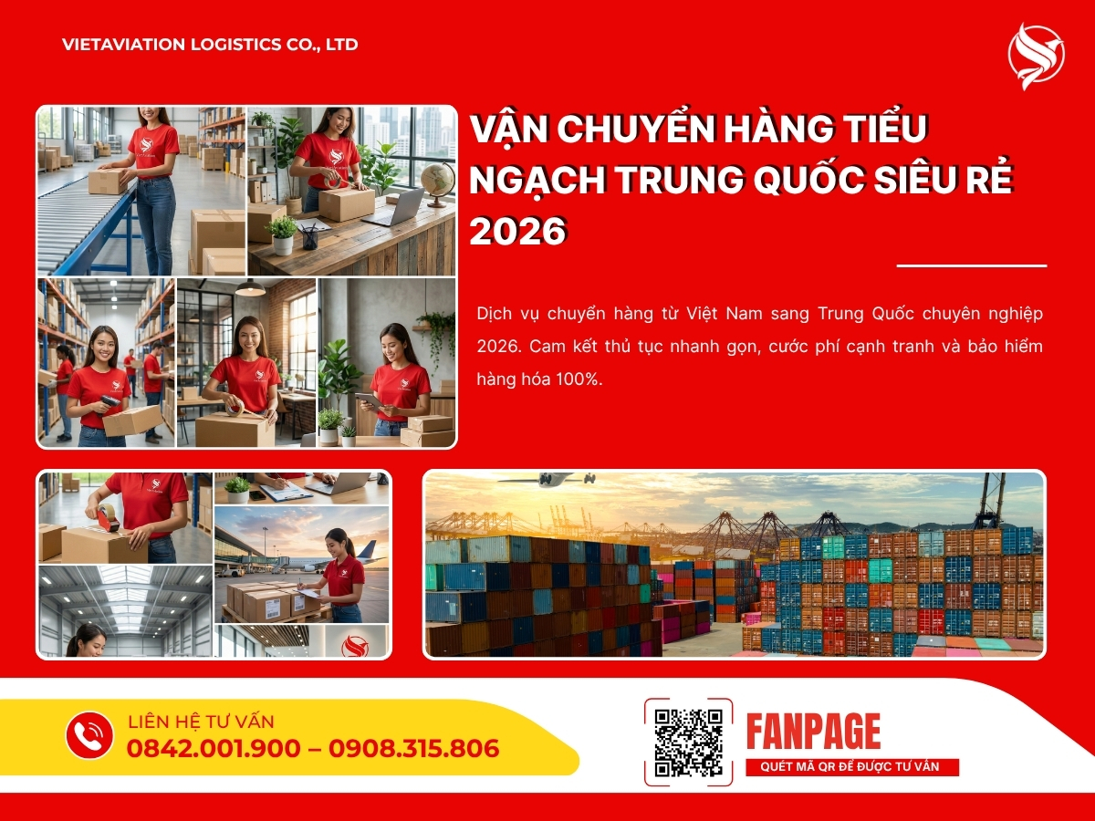Vận chuyển hàng tiểu ngạch Trung Quốc siêu rẻ 2026