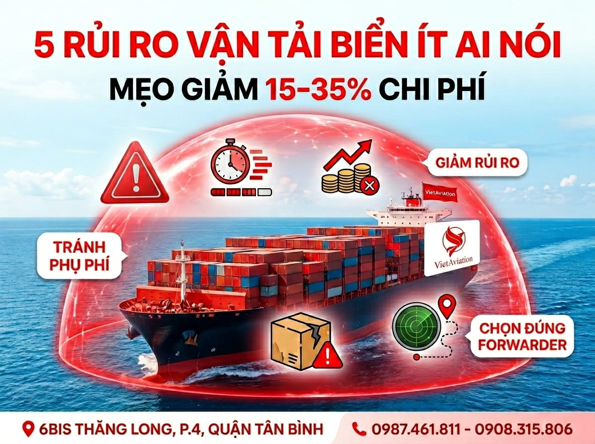 Rủi ro khi vận tải hàng hóa bằng đường biển