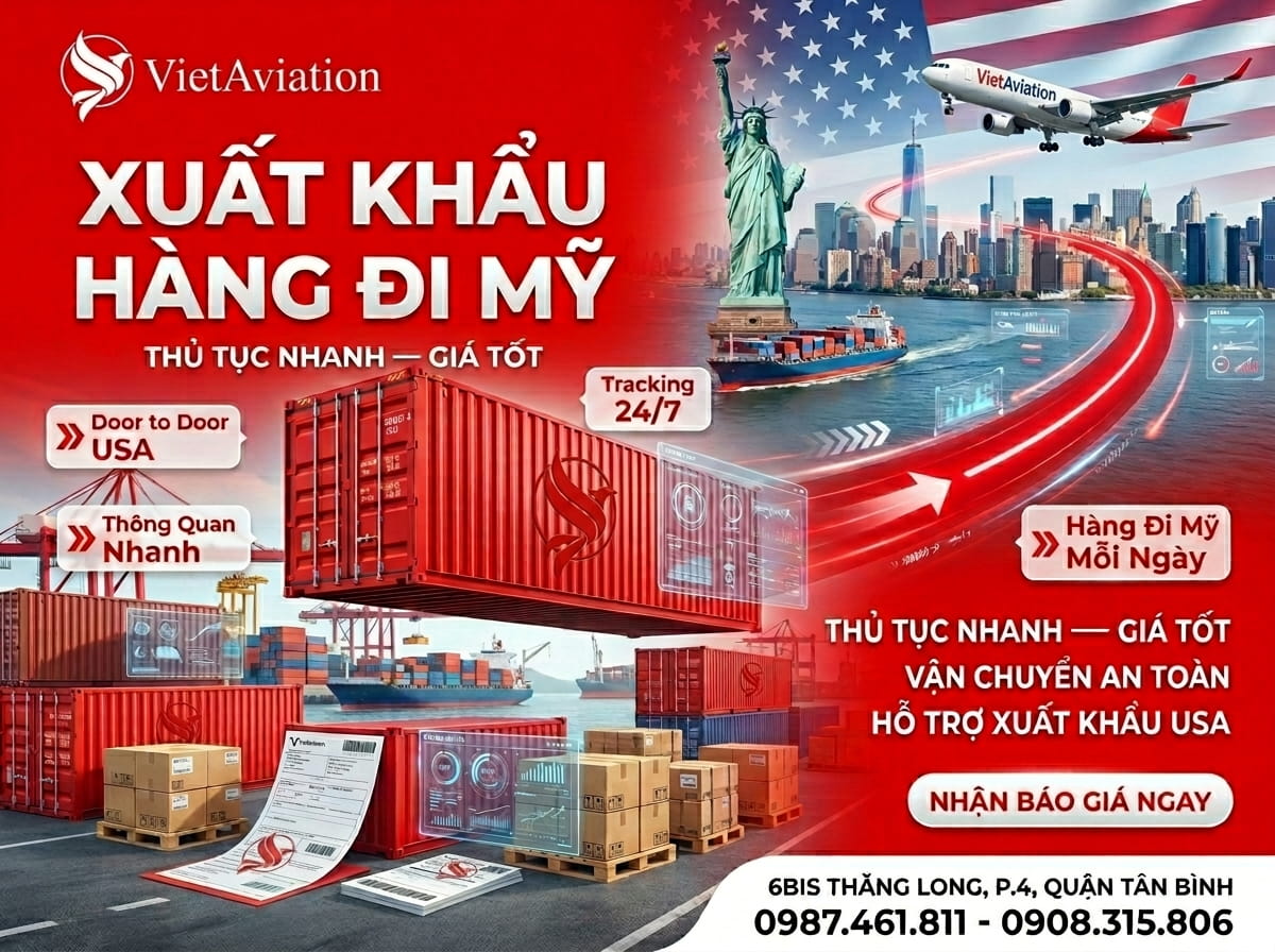 Xuất Khẩu Hàng Đi Mỹ Giá Gốc | Đi Nhanh 3–7 Ngày 2026