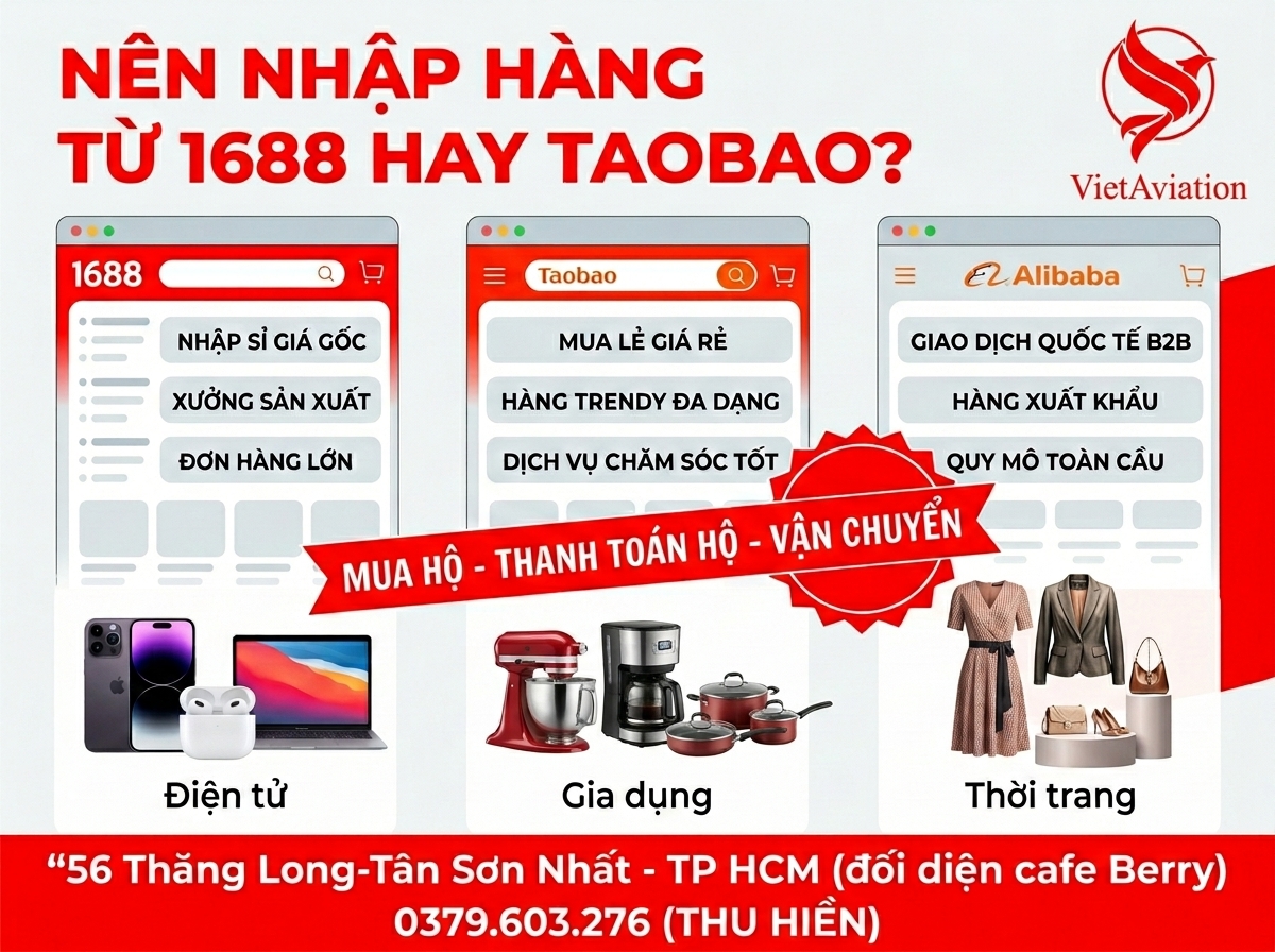 Nhập hàng Trung Quốc 1688 Taobao