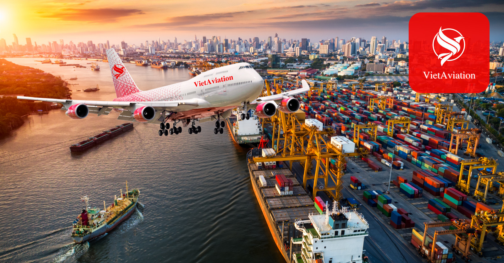 VietAViation vận chuyển máy bay nhập hàng Trung Quốc