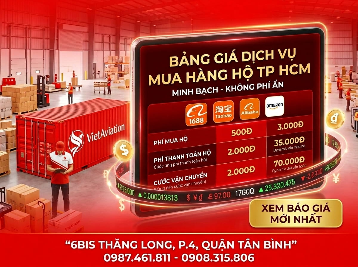 Bảng giá dịch vụ mua hàng hộ tp hcm mới nhất 2026