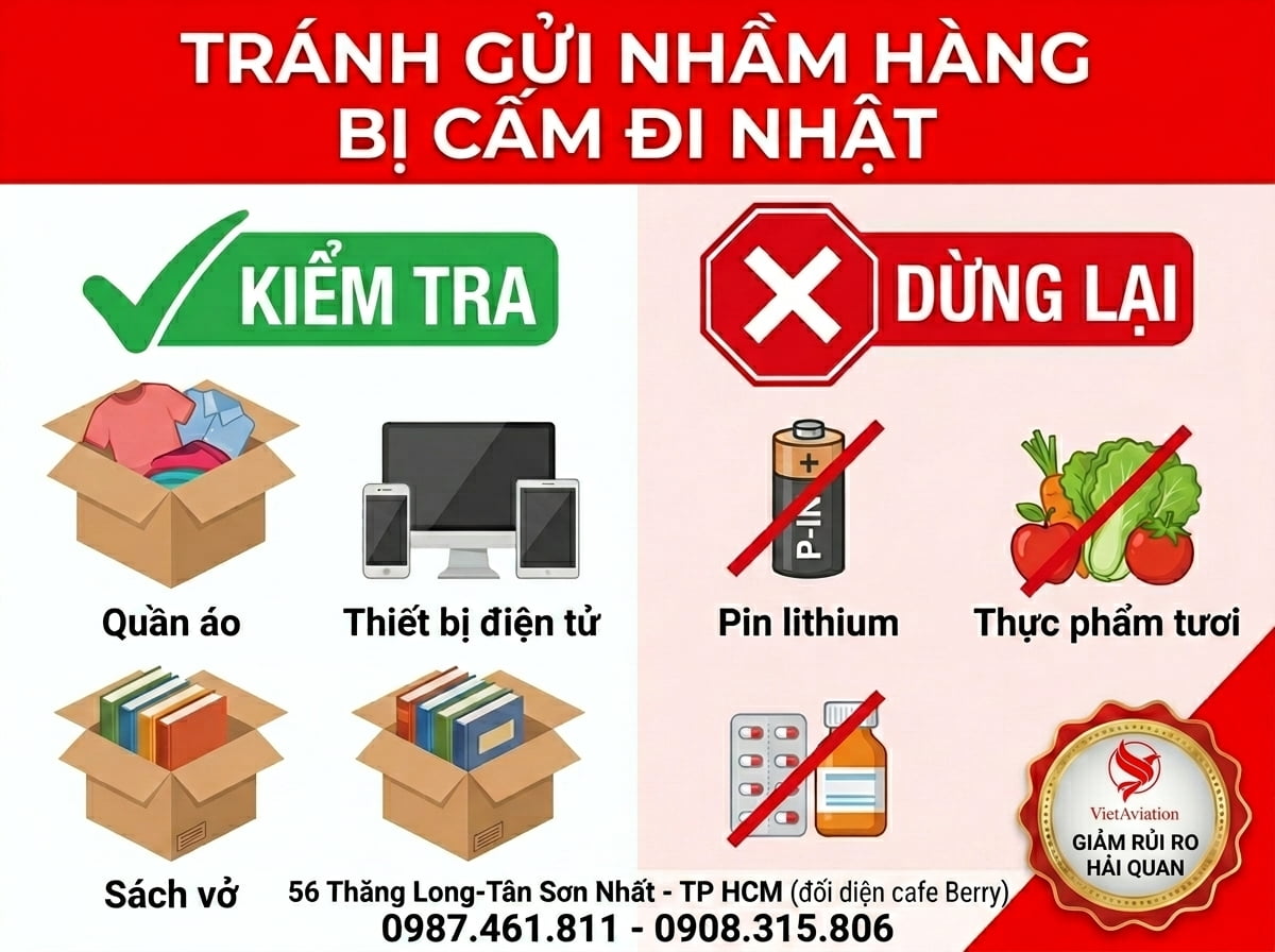 Các rủi ro khi gửi hàng qua Nhật Bản phổ biến hiện nay