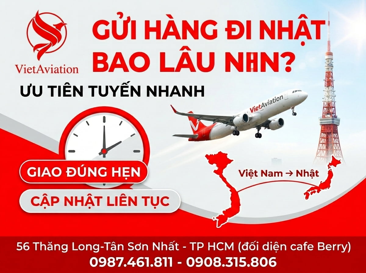 Thời gian gửi hàng đi Nhật Bản phổ biến hiện nay