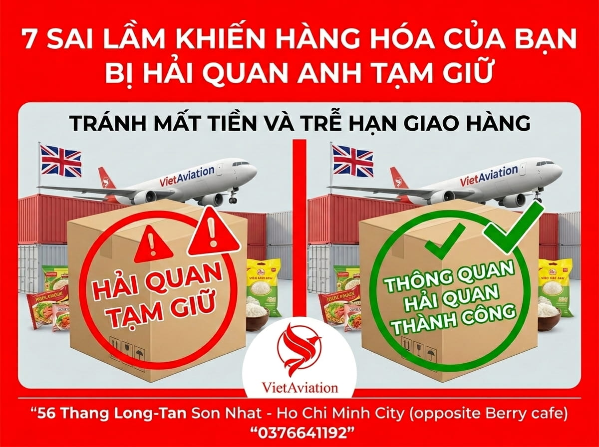 Những sai lầm thường gặp khi gửi hàng qua UK