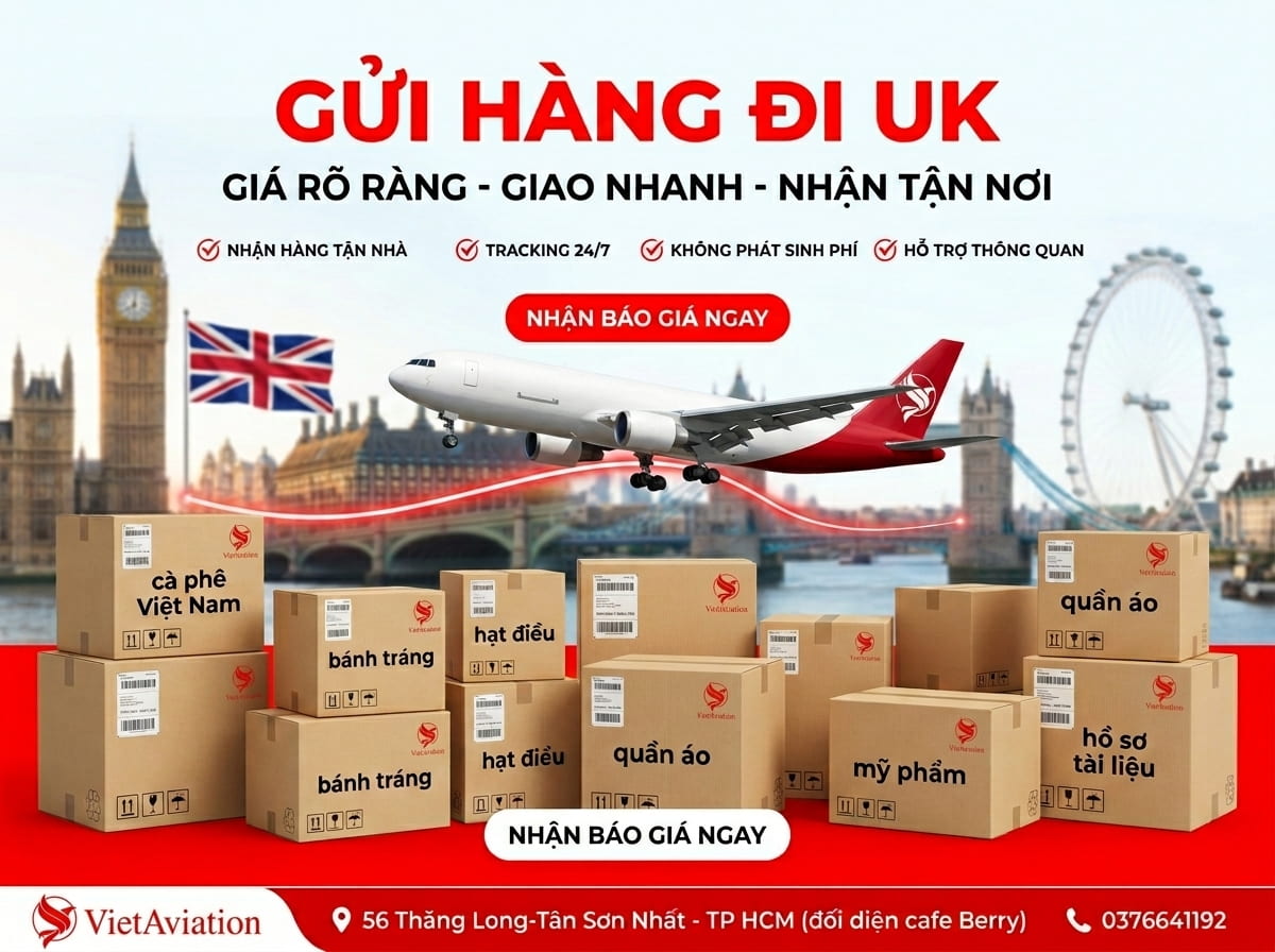 Dịch vụ gửi hàng đi UK 2026