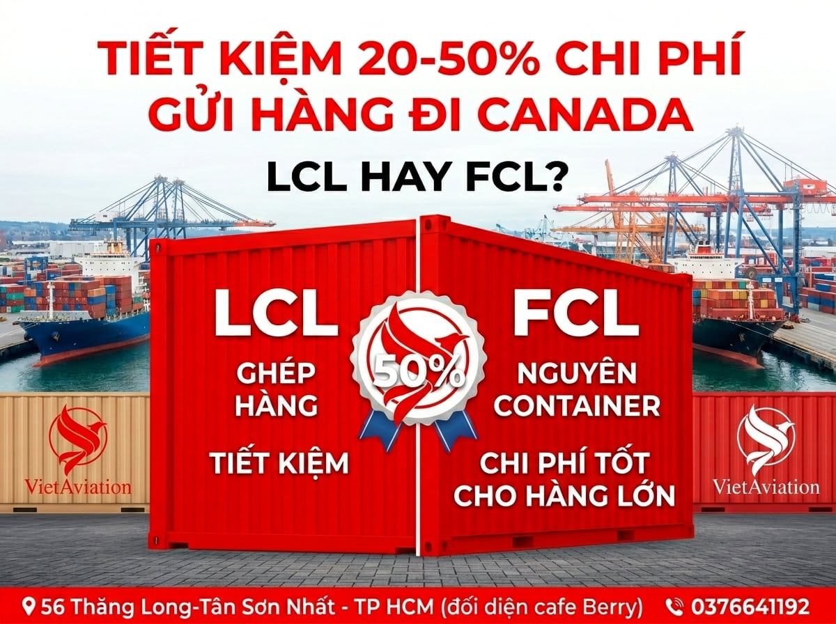 Cách tiết kiệm chi phí khi gửi hàng qua Canada đường biển