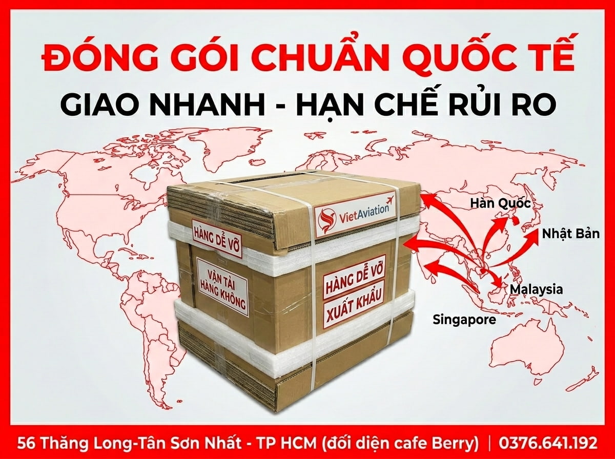 Vì sao khách chọn gửi hàng quốc tế từ Đà Nẵng tại VietAviation