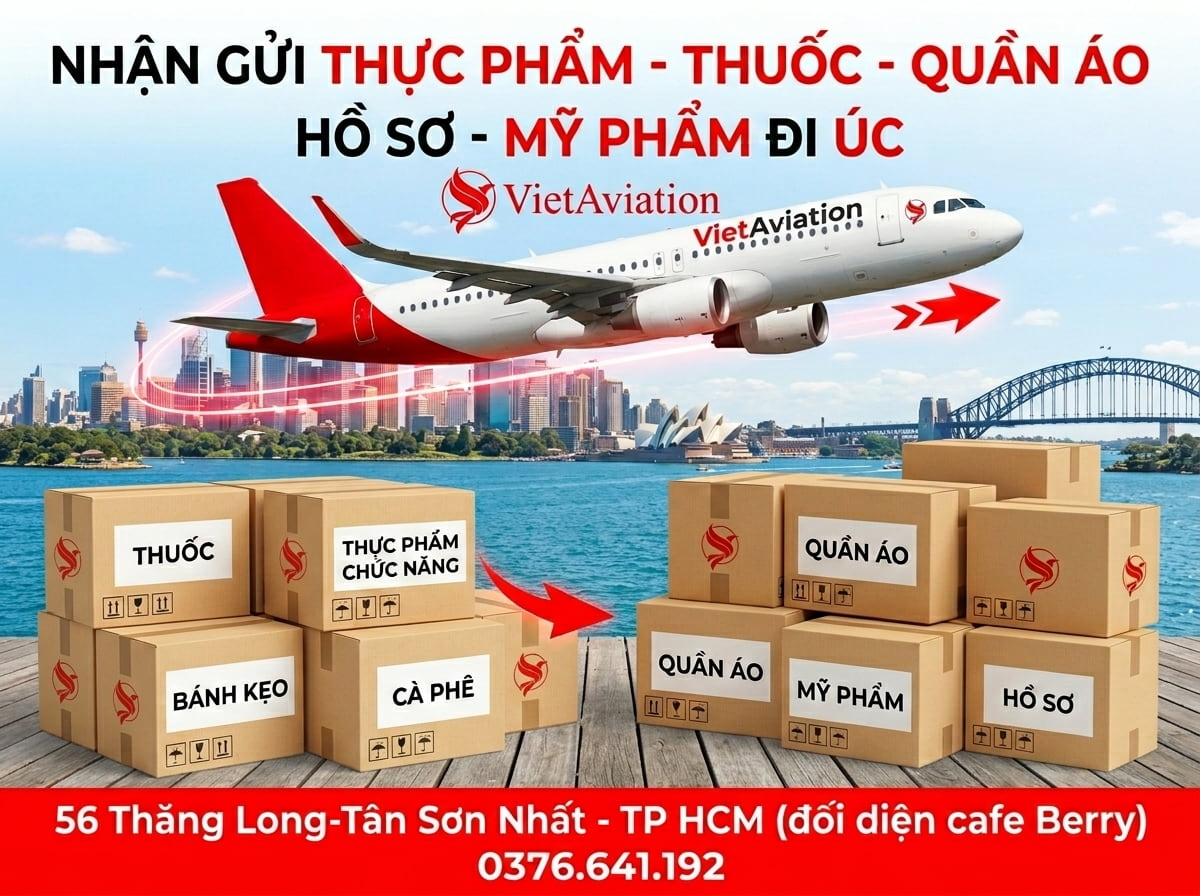 Các loại hàng được phép gửi đi Úc từ tp HCM
