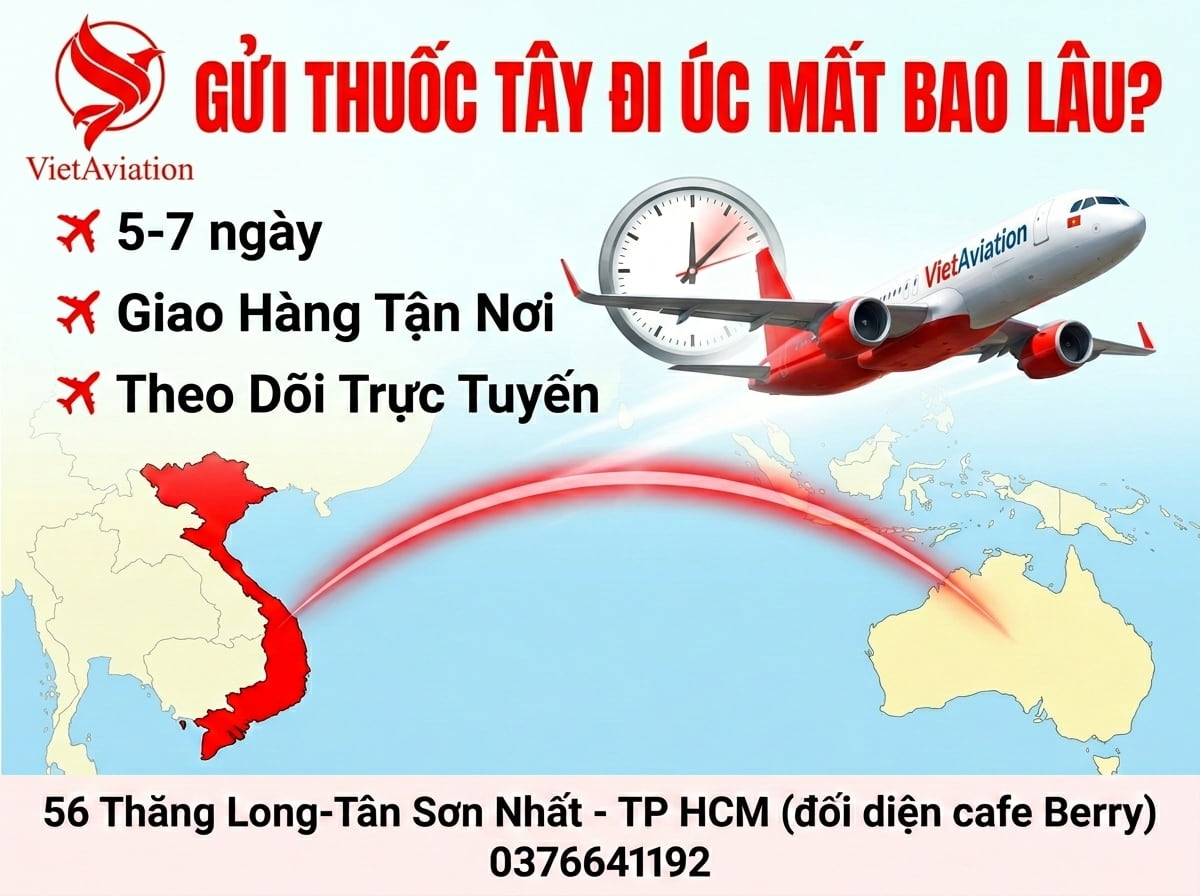 Thời gian gửi thuốc Tây qua Úc