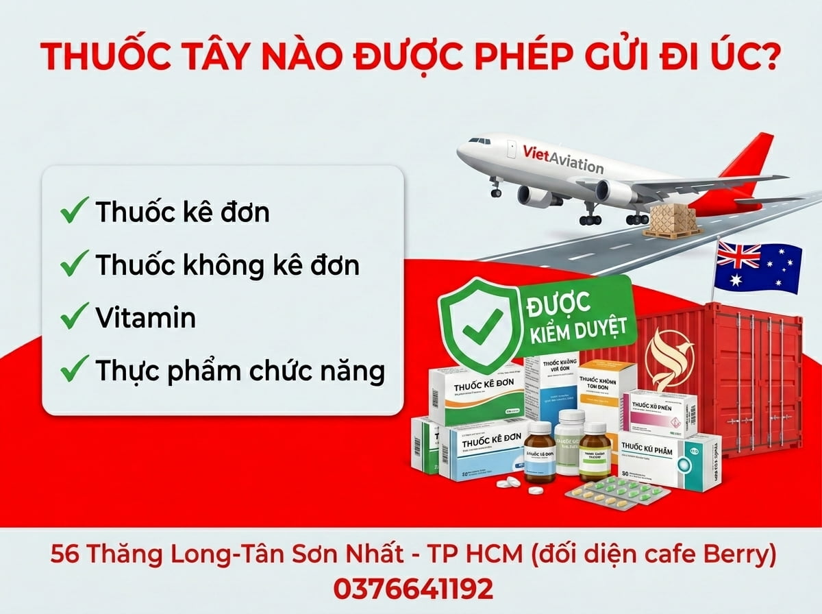 Loại thuốc Tây nào được phép gửi qua Úc